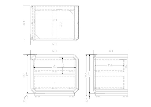 Прикроватная тумба Garda Decor KFC939 Фото № 2