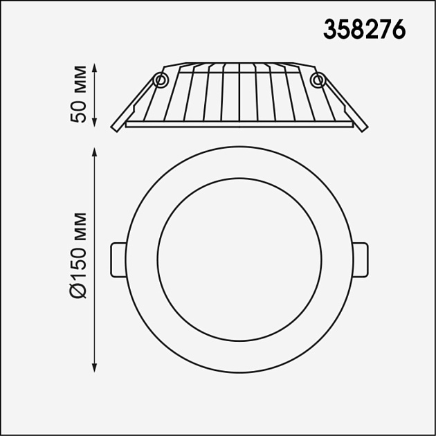 Встраиваемый светодиодный светильник Novotech Spot Gesso 358276 Фото № 2