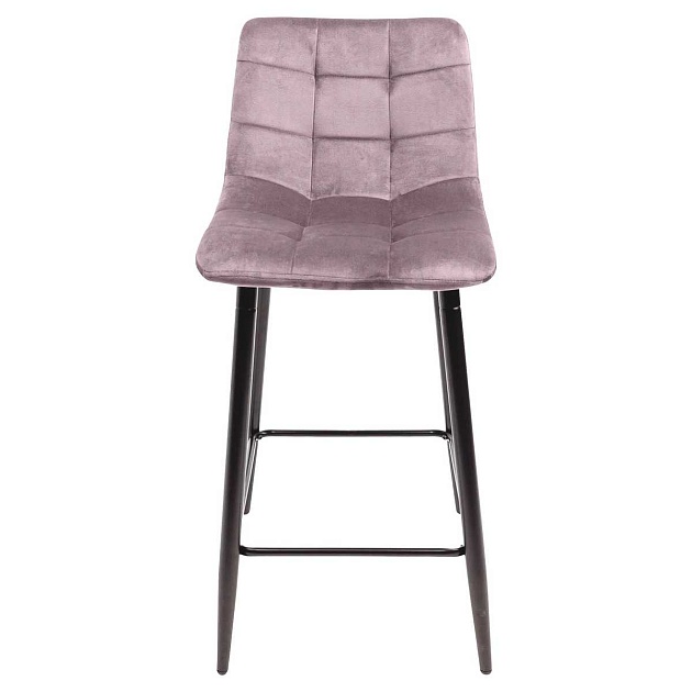 Барный стул AksHome Mia пыльная роза, велюр 78869 Фото № 6