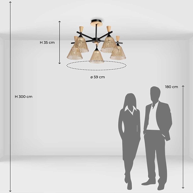 Люстра потолочная De City Dela 635015605 Фото № 4