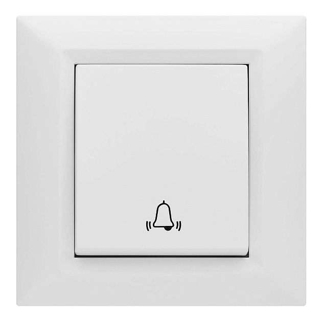 Выключатель Звонок Vesta-Electric Roma белый FVKZ010101BEL Фото № 1