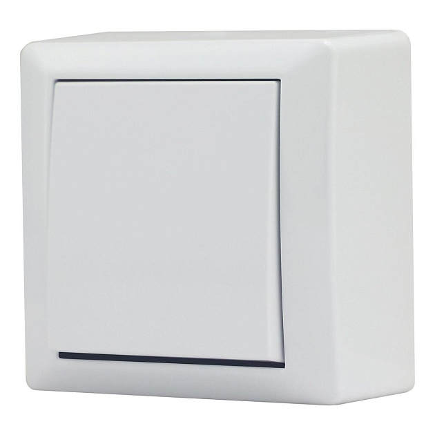 Выключатель одноклавишный Vesta-Electric Mega белый FVK030101BEL Фото № 1