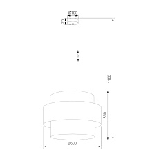 Подвесной светильник TK Lighting 5402 Calisto 1