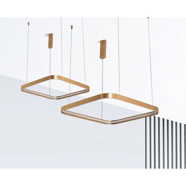 Подвесной светодиодный светильник Italline IT013-6024 gold 3000K Фото № 3