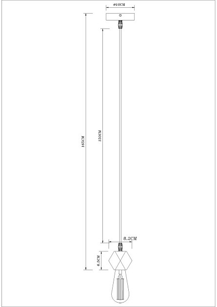 Подвесной светильник Arte Lamp Mark A7049SP-1BK Фото № 2