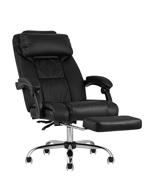 Кресло руководителя TopChairs Royal черное D-402 black Фото № 5