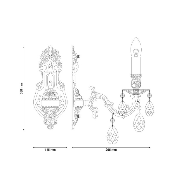 Бра Lucia Tucci Firenze W141.1 Cream White изображение 2 Бра Lucia Tucci Firenze W141.1 Cream White Фото № 2