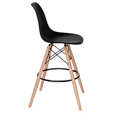 Стул барный DOBRIN DSW BAR (ножки светлый бук, цвет сиденья чёрный (B-03)) 638GPP-LMZL DSW BAR 3