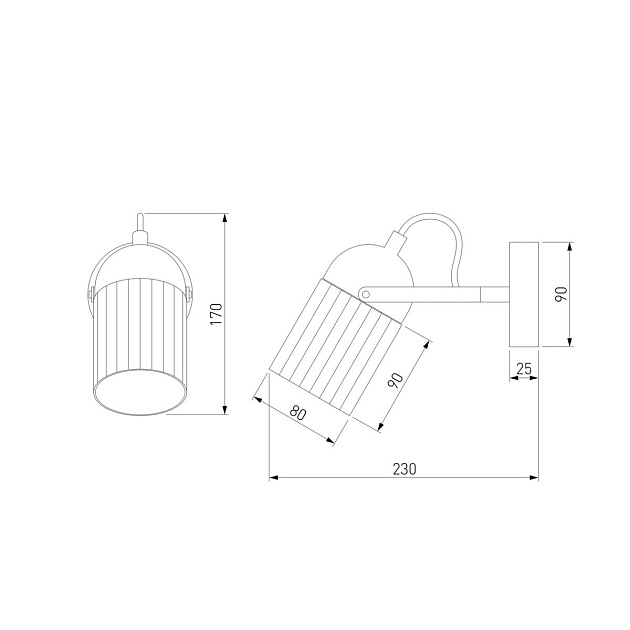 Настенный светильник Eurosvet 20122/1 черный/золото изображение 2 Настенный светильник Eurosvet 20122/1 черный/золото Фото № 2