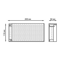 Блок питания Gauss Led Strip PS 12V 250W IP20 25A 202003250 2