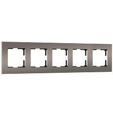 Рамка Werkel Slab на 5 постов бронза/софт W0052963 4690389207945