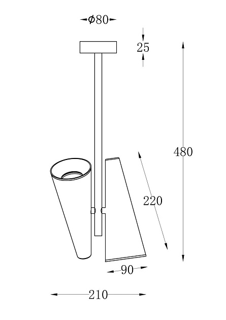Подвесная люстра Maytoni Giro MOD095CL-02W изображение 2 Подвесная люстра Maytoni Giro MOD095CL-02W Фото № 2