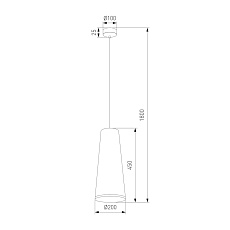 Подвесной светильник TK Lighting 10085 Zing 1