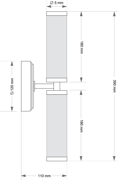 Настенный светильник KUTEK SALETTO SAL-K-2(Z) Фото № 2