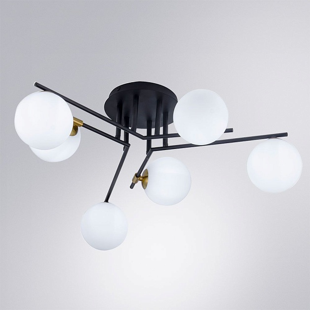 Потолочная люстра Arte Lamp Gemini A2243PL-6BK Фото № 3