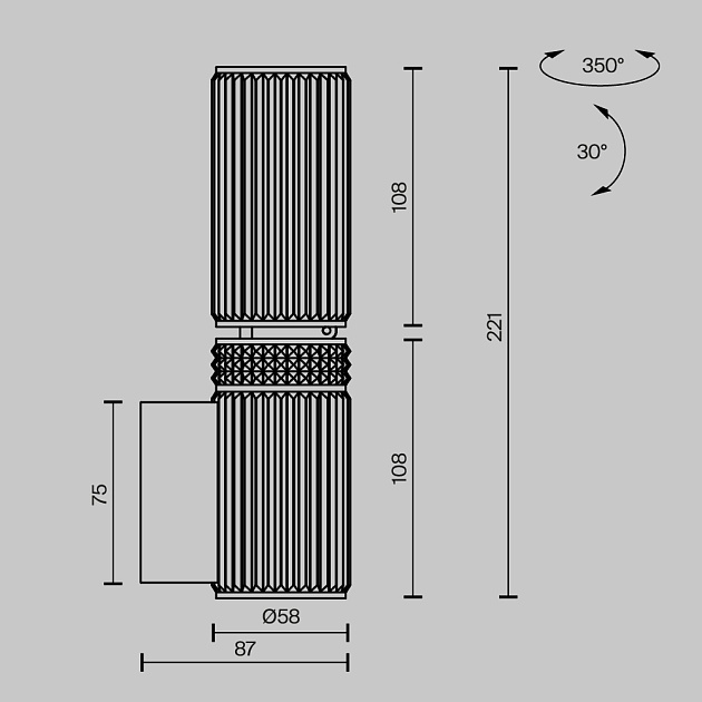 Бра Maytoni MOD475WL-02B изображение 4 Бра Maytoni MOD475WL-02B Фото № 4