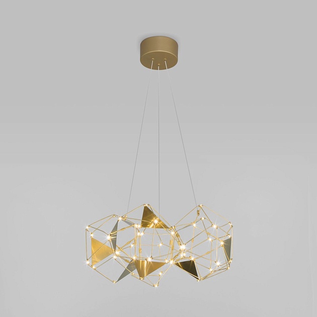 Подвесной светодиодный светильник Eurosvet Uma 90369/5 медь Фото № 1