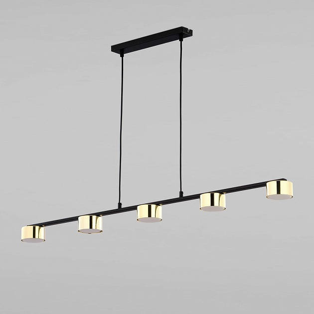Подвесная люстра TK Lighting 6092 Dallas Gold Black Фото № 1
