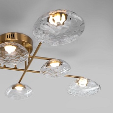 Потолочная светодиодная люстра Eurosvet Ripple 50389 LED латунь 3