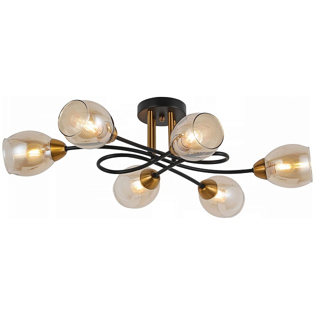 Потолочная люстра Illumico IL8263-6COU-79 BK GD Фото № 1