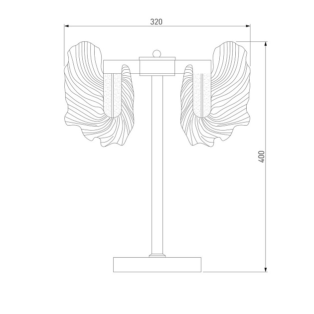 Настольная лампа Bogates Farfalla 80509/1 изображение 2 Настольная лампа Bogates Farfalla 80509/1 Фото № 2