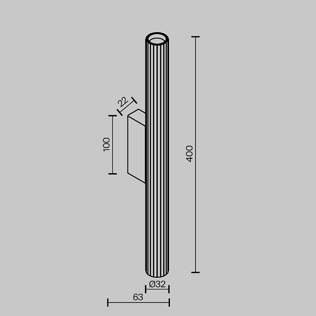 Бра Maytoni Technical Calipso C082WL-12W2.7K-BS Фото № 4