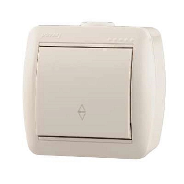 Выключатель проходной Lezard Nata белый 710-0200-105 Фото № 1