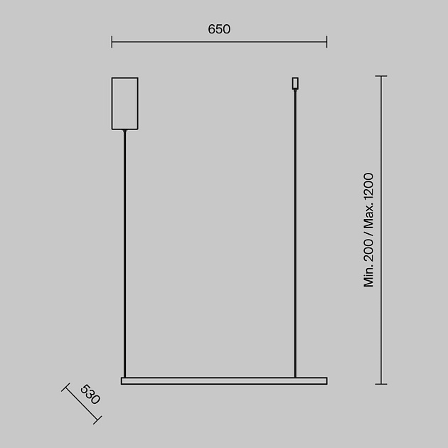 Подвесной светодиодный светильник Maytoni Glint MOD072PL-L28CH3K Фото № 2