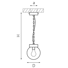 Уличный подвесной светильник Lightstar Bolla 373110 1