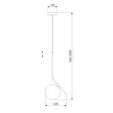 Подвесной светильник Eurosvet Shape 50213/1 латунь 2