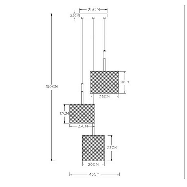 Подвесная люстра Lucide Baskett 45459/03/30 изображение 2 Подвесная люстра Lucide Baskett 45459/03/30 Фото № 2