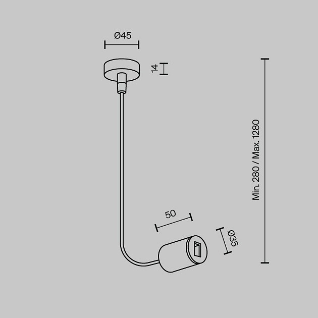 Ввод питания Maytoni Technical Flarity TRA154C-SB1-BS Фото № 2