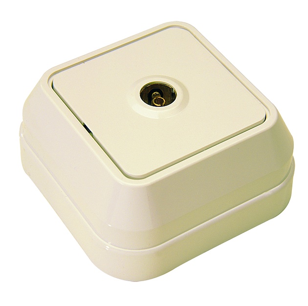 Розетка ТВ концевая 15 dB (Female) Makel 45227 изображение 1 Розетка ТВ концевая 15 dB (Female) Makel 45227 Фото № 1