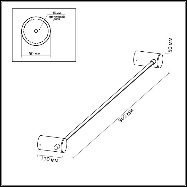 Настенный светодиодный светильник Odeon Light Dalia 4395/8WL Фото № 6