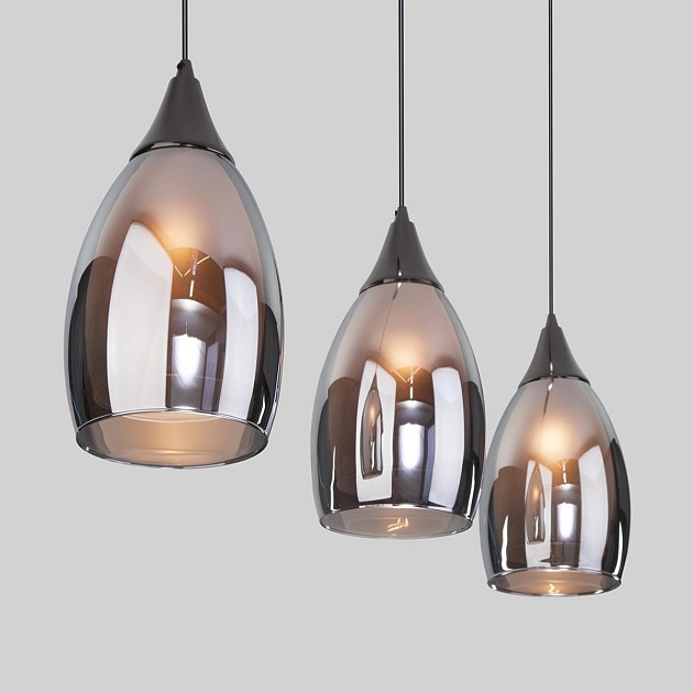 Подвесной светильник Eurosvet Cosmic 50285/3 черный жемчуг изображение 4 Подвесной светильник Eurosvet Cosmic 50285/3 черный жемчуг Фото № 4