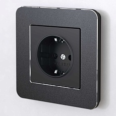 Рамка Werkel Platinum на 1 пост черный алюминий W0012608 4690389184420 5