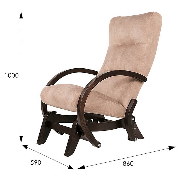Кресло-качалка Мебелик Мэтисон 005006 Фото № 3