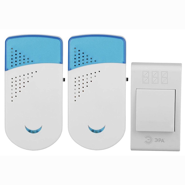 Звонок беспроводной ЭРА Twin-R Б0019878 изображение 1 Звонок беспроводной ЭРА Twin-R Б0019878 Фото № 1