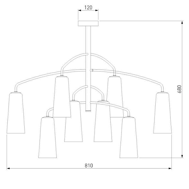 Подвесная люстра Eurosvet Omber 70137/8 латунь изображение 3 Подвесная люстра Eurosvet Omber 70137/8 латунь Фото № 3