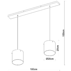 Подвесной светодиодный светильник Lucide Owino 74402/02/65 1