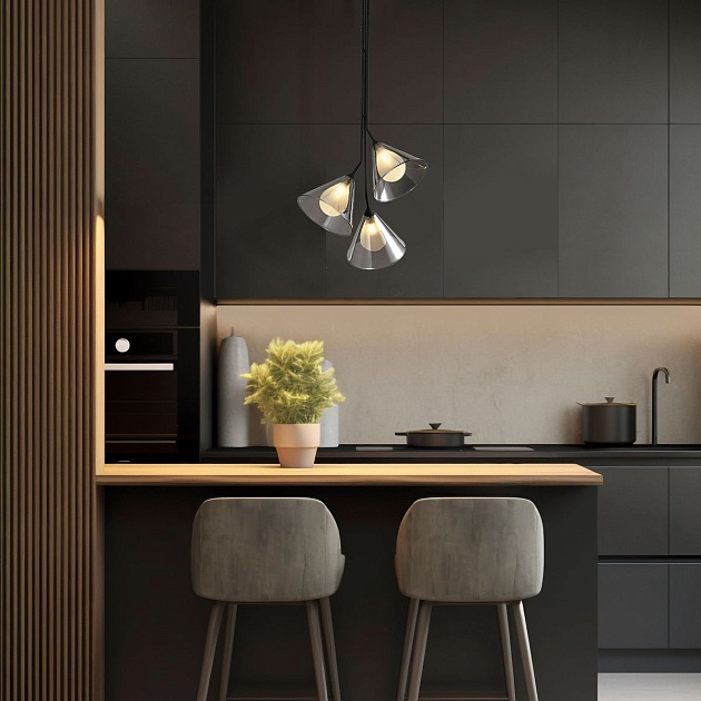 Подвесной светильник Eurosvet Enigma 70161/3 черный Фото № 6