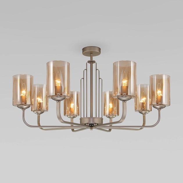 Потолочная люстра Eurosvet Defi 60138/8 перламутровое золото изображение 1 Потолочная люстра Eurosvet Defi 60138/8 перламутровое золото Фото № 1