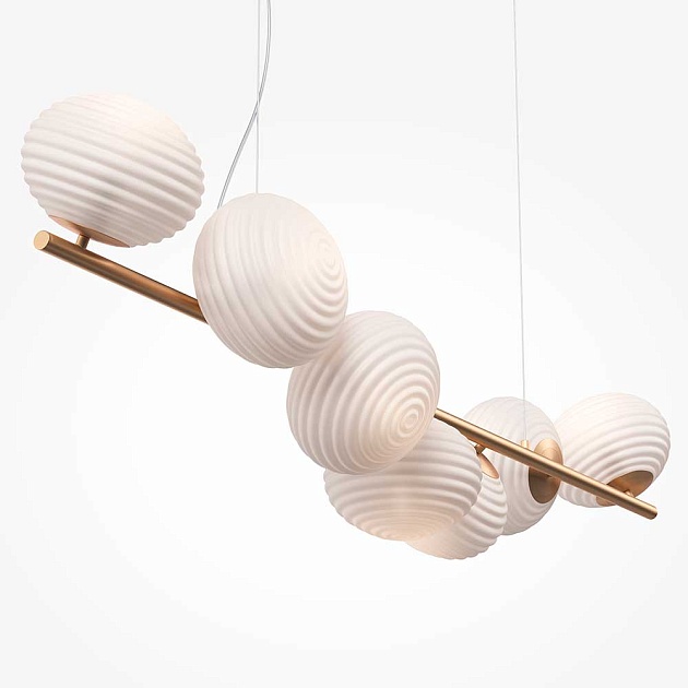 Подвесная люстра Maytoni Reels MOD268PL-07G изображение 3 Подвесная люстра Maytoni Reels MOD268PL-07G Фото № 3