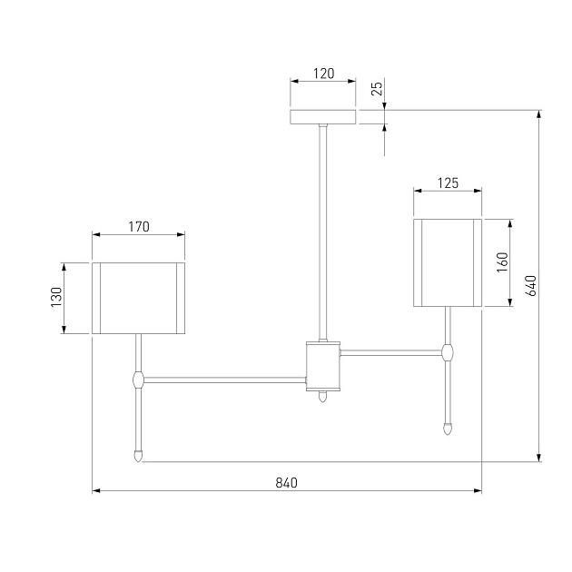 Подвесная люстра Eurosvet Notturno 60162/8 черный Фото № 2