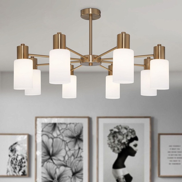 Потолочная люстра Eurosvet Vegga 70160/8 латунь Фото № 6