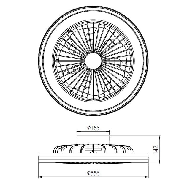 Потолочная светодиодная люстра-вентилятор Mantra Gamer 7862 Фото № 2