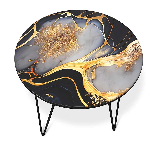 Журнальный стол Sheffilton SHT-CT27 черный алмаз/черный муар 4007482109 Фото № 6