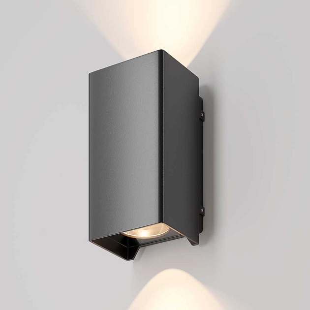 Уличный настенный светодиодный светильник Maytoni Shell O570WL-L10B3K Фото № 5