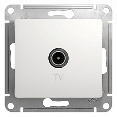 ТВ-розетка Systeme Electric Glossa белая GSL000193