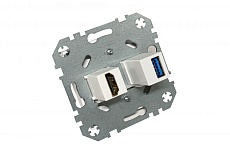 Розетка HDMI/USB Liregus Retro коричневый омбре 29-039 1